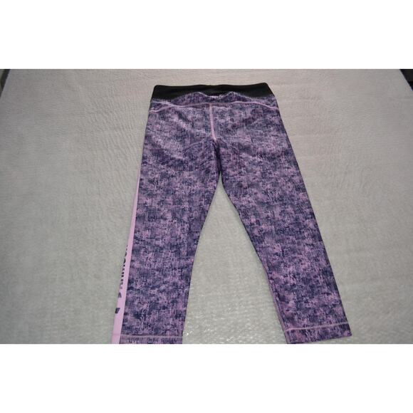 45893-a Under Armour Gym Pants Leggings Capris Polyester Size Medium Womens - Picture 5 of 5
